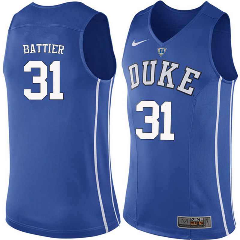 Men #31 Shane Battier Duke Blue Devils College Basketball Jerseys-Blue - Click Image to Close